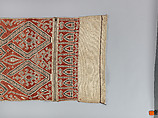 Ceremonial cloth, Cotton ikat dyed textile, Iban-Dayak