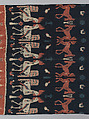 Man’s shoulder or hip cloth (Hinggi), Cotton ikat dyed textile, Sumba