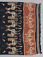 Man’s shoulder or hip cloth (Hinggi), Cotton ikat dyed textile, Sumba