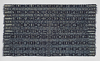 Stitch-resist indigo shawl or wrapper, Wolof artist, Cotton, dye, Wolof peoples