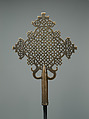 Processional Cross, Copper alloy, Ethiopia, Lasta region