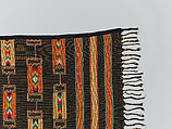Wrapper, Women's weaving cooperative in Akwete (Nigerian), Cotton, dye, Igbo peoples