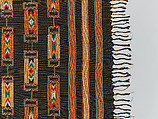 Wrapper, Women's weaving cooperative in Akwete (Nigerian), Cotton, dye, Igbo peoples