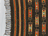 Wrapper, Women's weaving cooperative in Akwete (Nigerian), Cotton, dye, Igbo peoples