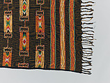 Wrapper, Women's weaving cooperative in Akwete (Nigerian), Cotton, dye, Igbo peoples
