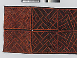 Man's Ceremonial Wrapper, Raffia palm fiber, pigment, Kuba peoples