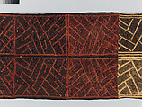 Man's Ceremonial Wrapper, Raffia palm fiber, pigment, Kuba peoples