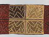 Man's Ceremonial Wrapper, Raffia palm fiber, pigment, Kuba peoples