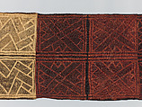 Man's Ceremonial Wrapper, Raffia palm fiber, pigment, Kuba peoples