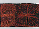 Man's Ceremonial Wrapper, Raffia palm fiber, pigment, Kuba peoples