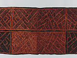 Man's Ceremonial Wrapper, Raffia palm fiber, pigment, Kuba peoples