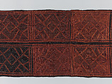Man's Ceremonial Wrapper, Raffia palm fiber, pigment, Kuba peoples