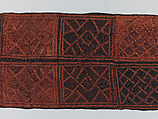 Man's Ceremonial Wrapper, Raffia palm fiber, pigment, Kuba peoples