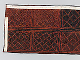 Man's Ceremonial Wrapper, Raffia palm fiber, pigment, Kuba peoples