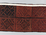 Man's Ceremonial Wrapper, Raffia palm fiber, pigment, Kuba peoples