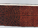 Man's Ceremonial Wrapper, Raffia palm fiber, pigment, Kuba peoples