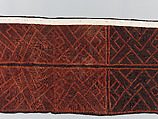 Man's Ceremonial Wrapper, Raffia palm fiber, pigment, Kuba peoples