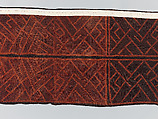 Man's Ceremonial Wrapper, Raffia palm fiber, pigment, Kuba peoples
