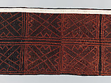 Man's Ceremonial Wrapper, Raffia palm fiber, pigment, Kuba peoples