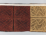 Man's Ceremonial Wrapper, Raffia palm fiber, pigment, Kuba peoples