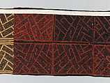 Man's Ceremonial Wrapper, Raffia palm fiber, pigment, Kuba peoples