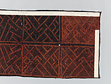 Man's Ceremonial Wrapper, Raffia palm fiber, pigment, Kuba peoples