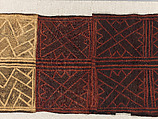 Man's Ceremonial Wrapper, Raffia palm fiber, pigment, Kuba peoples