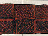 Man's Ceremonial Wrapper, Raffia palm fiber, pigment, Kuba peoples