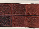 Man's Ceremonial Wrapper, Raffia palm fiber, pigment, Kuba peoples