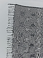 Wrapper, Women's weaving cooperative in Akwete (Nigerian), Cotton, Lurex, dye, Igbo peoples