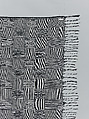 Wrapper, Women's weaving cooperative in Akwete (Nigerian), Cotton, Lurex, dye, Igbo peoples