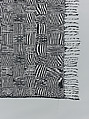 Wrapper, Women's weaving cooperative in Akwete (Nigerian), Cotton, Lurex, dye, Igbo peoples