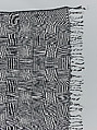 Wrapper, Women's weaving cooperative in Akwete (Nigerian), Cotton, Lurex, dye, Igbo peoples