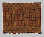 Man's Robe, Raffia palm fiber (Raphia vinifera), vegetal dyes, Dida peoples
