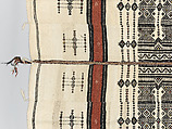 Aṣọ òkè ìró (woman's wrapper), Yoruba artist, Cotton, silk, dye, Yoruba peoples