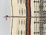 Aṣọ òkè ìró (woman's wrapper), Yoruba artist, Cotton, silk, dye, Yoruba peoples