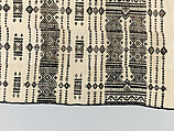 Aṣọ òkè ìró (woman's wrapper), Yoruba artist, Cotton, silk, dye, Yoruba peoples