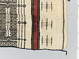 Aṣọ òkè ìró (woman's wrapper), Yoruba artist, Cotton, silk, dye, Yoruba peoples
