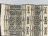 Aṣọ òkè ìró (woman's wrapper), Yoruba artist, Cotton, silk, dye, Yoruba peoples