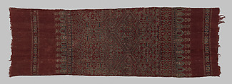 Ritual Textile (Pua Sungkit), Cotton, Iban people
