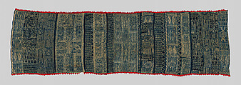 Royal display cloth (ndop), Cotton, wool, dyes, Bamileke peoples