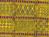 Prestige cloth (Adinkra), Cotton, wool, Asante peoples