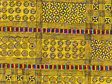 Prestige cloth (Adinkra), Cotton, wool, Asante peoples