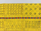 Prestige cloth (Adinkra), Cotton, wool, Asante peoples