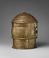 Lidded Vessel (Forowa), Brass (hammered), Asante