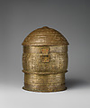 Lidded Vessel (Forowa), Brass (hammered), Asante
