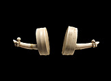 Ivory Ear Ornaments (Hakakai), Whale ivory, Marquesan (Enata) people