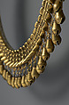 Necklace with jaguar teeth-shaped beads, Mixtec (Ñuu Savi) artist(s), Gold, Mixtec (Ñudzavui)