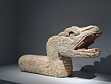Plumed Serpent Sculpture, Stone, pigment, Maya