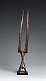 Ci wara headdress, Bamana numuw (blacksmith), Wood, metal, Bamana
